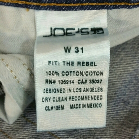 Joes Jeans Rebel Straight Leg 31 by 30 (C) - Picture 5 of 9
